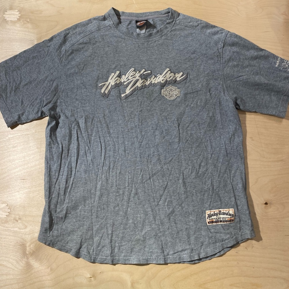 Harley-Davidson Charcoal Short Sleeve Tee 2XL (GC)